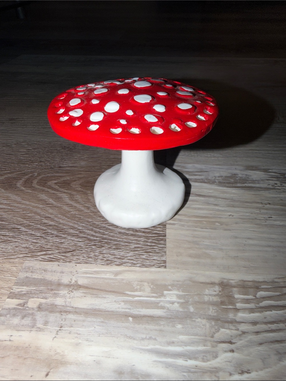 Red and White Mushroom Earring Holder